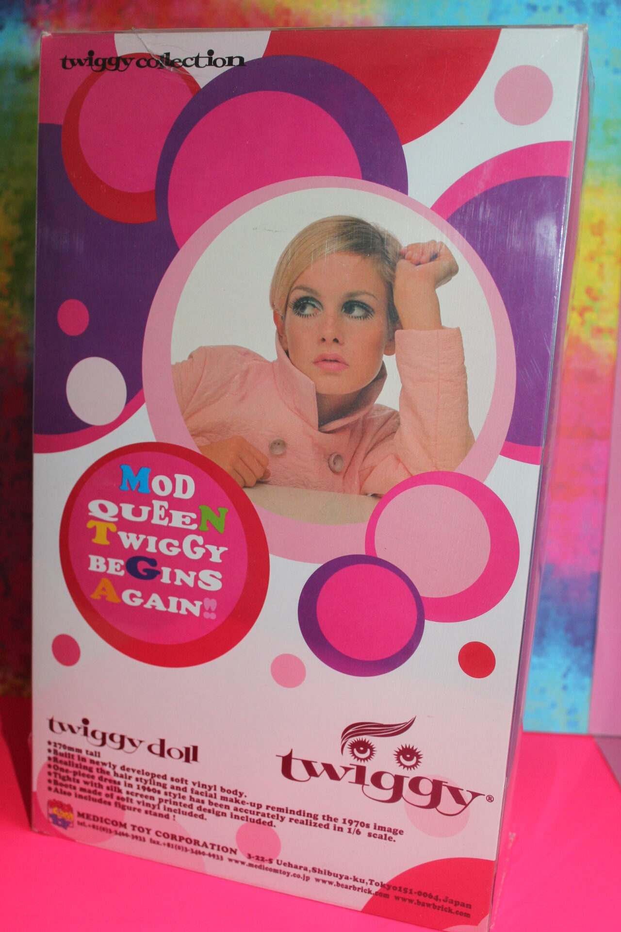 vintage Barbie Collector Twiggy Collection NRFB / Japan Medicomtoy